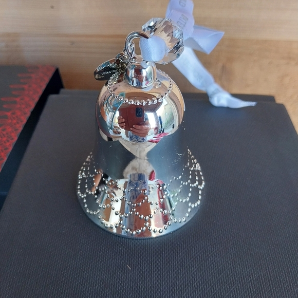 Waterford Silver Bell Ornament Collectible Christmas Decoration 2019 Annual - Picture 9 of 12